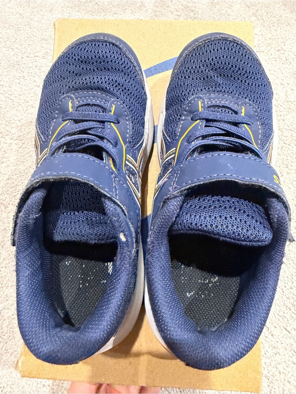 ASICS Boys Navy Blue Sneakers - Comfortable Everyday Shoes